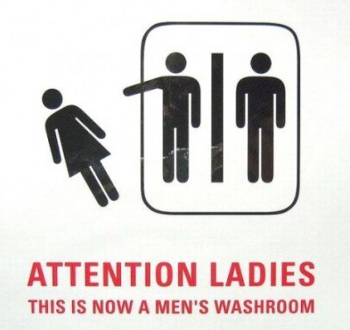 This is Now a Men's Washroom