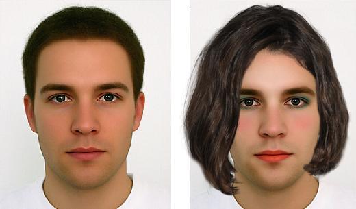 Computer Generated Before-After Male Face 1