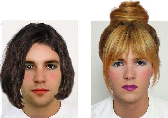 Computer Generated Trannified  Male Faces